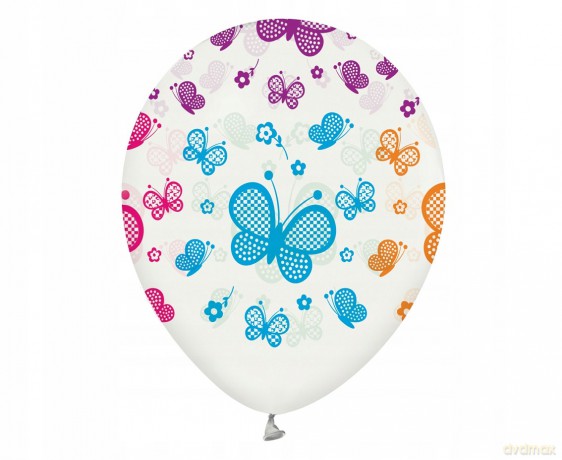 Balony Motylki 5 sztuk 12"