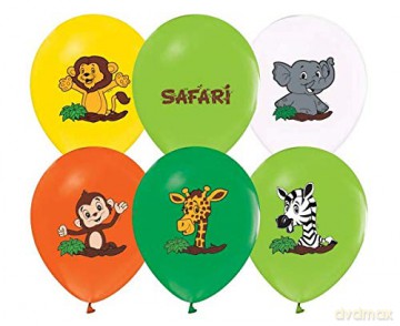 Balony Safari 5 sztuk 12"