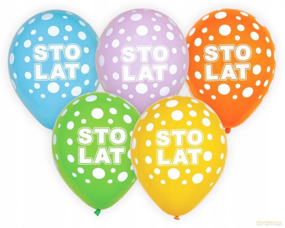 Balony Sto Lat 12" 5 szt