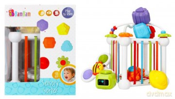 BAM BAM Klocki sensoryczne z akcesoriami sorter