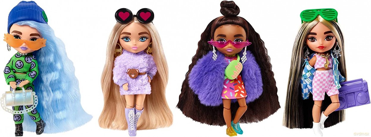 Barbie Lalka Extra mała HGP62 mix