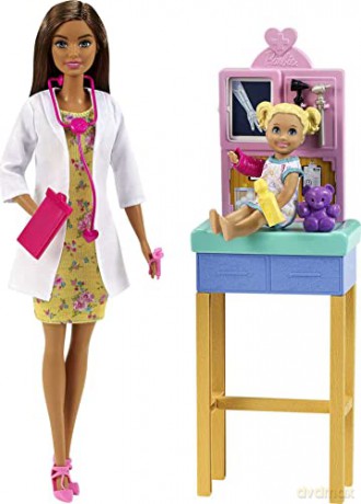 Barbie Lalka I can be Kariera Pediatra i dziecko GTN52 DHB63