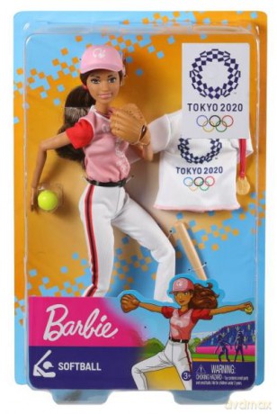 Barbie Lalka Olimpijka Softball GJL77