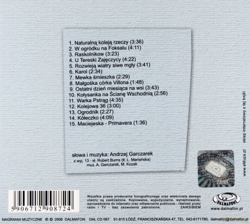 Andrzej Garczarek: Kółeczko (digipack) [CD]