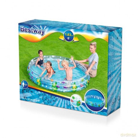 Basen dmuchany 3-kom.183x33 B51005