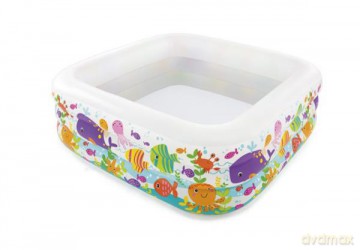 Basen rybki w akwarium w pudełku 159x159x50 cm 57471NP