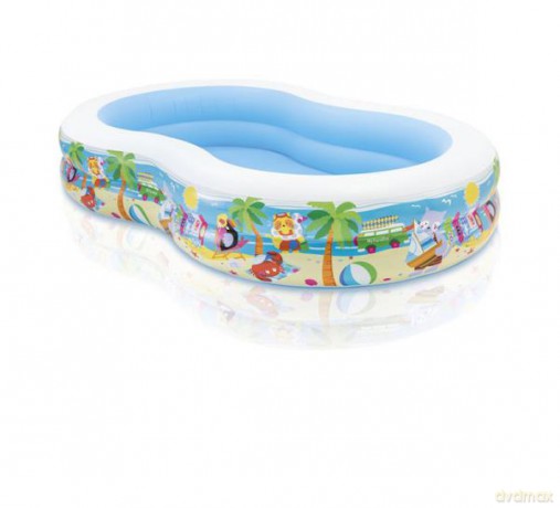 Basen z wzorem brzegu morza w pudełku SWIM CENTER 262x1,6x46 cm 56490NP