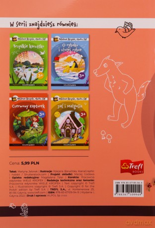 Baśniowa skrzynio otwórz się! Kolorowanki. Trzy świnki KS09949