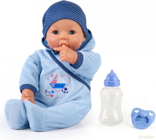 Bayer Lalka bobas Hello Baby chłopiec 43 cm 94683AA