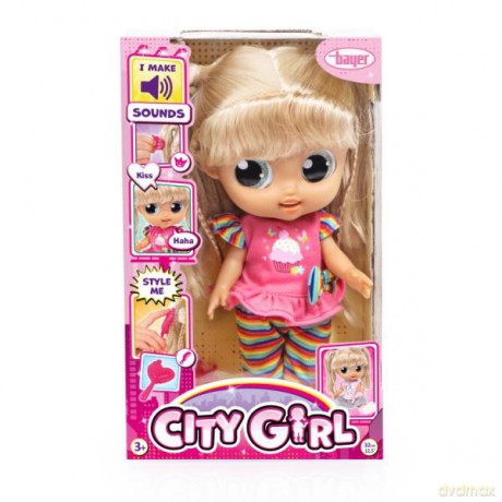 Bayer Lalka City Girl 31 cm z dźwiękiem 93221AA