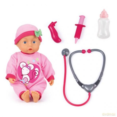 Bayer Lalka Doctor set Doktor 33 cm zestaw 93378AA