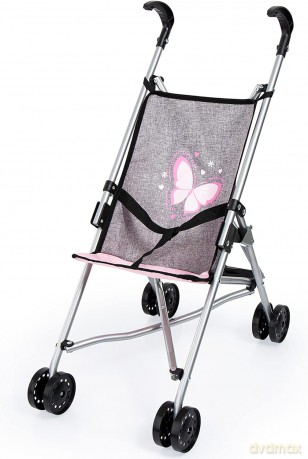 Bayer Wózek spacerówka dla lalki Buggy szary 30533AA
