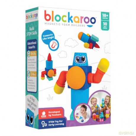 Blockaroo Zestaw mały Robot 10 el. Klocki magnetyczne [KLOCKI]