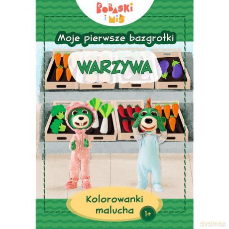 Bobaski i miś. Moje pierwsze bazgrołki. Kolorowanki malucha. Warzywa KS66171