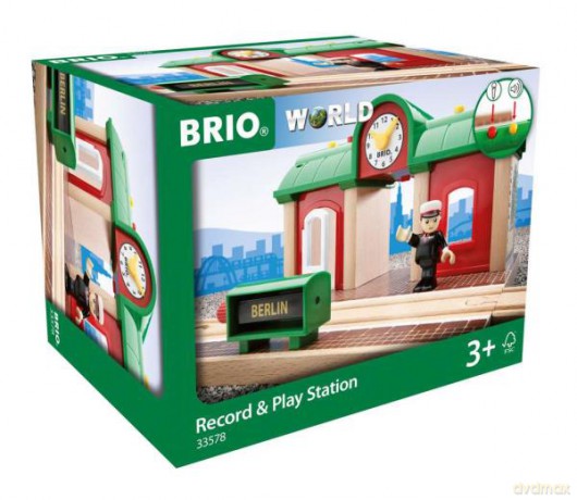 BRIO 33578 Stacja kolejowa z nagrywarką