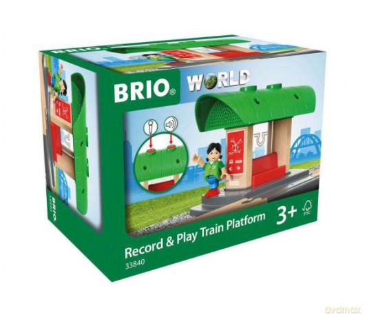 BRIO 33840 Peron z nagrywarką