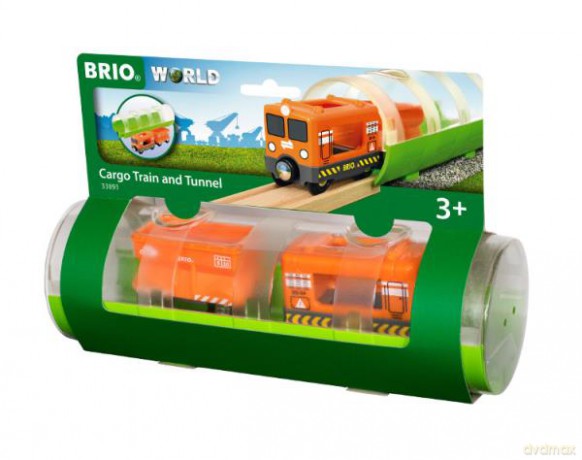 BRIO 33891 Tunel z pociągiem towarowym