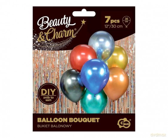 Bukiet balonowy Beauty&Charm mix 7 kolorów 30 cm BB-MIX7