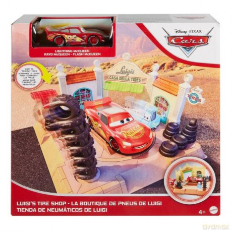 Cars Zestaw Sklep z oponami Luigiego + Zygzak GTK83 GTK82