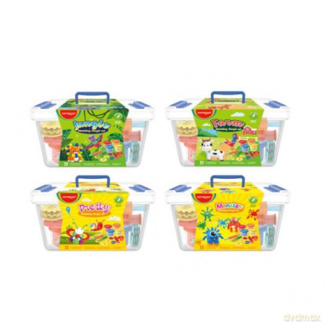 Ciastolina 6 kolorów 65g + narzędzia i foremki Keyroad mix