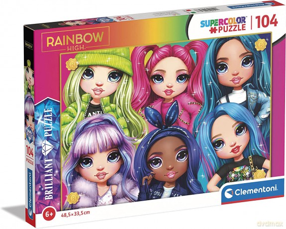 Clementoni Puzzle 104el Brilliant Rainbow High 20343 [PUZZLE]