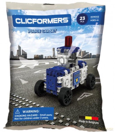 CLICFORMERS Policja 23 elementy woreczek 809002 [KLOCKI]