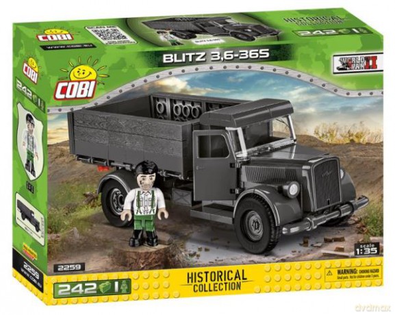 COBI 2259 Historical Collection WWII Ciężarówka BLITZ 3,6-36S 242 klocki [KLOCKI]
