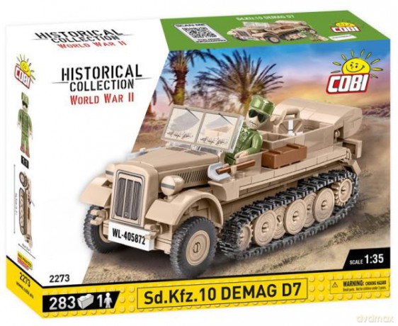 COBI 2273 Historical Collection WWII Ciągnik artyleryjski Sd. Kfz. 10 DEMAG D7 283 klocki [KLOCKI]