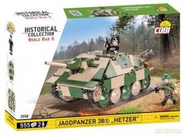 COBI 2558 Historical Collection WWII Jagdpanzer HETZER 555 klocków [KLOCKI]