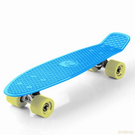 Deskorolka błękitna z żółtymi kołami