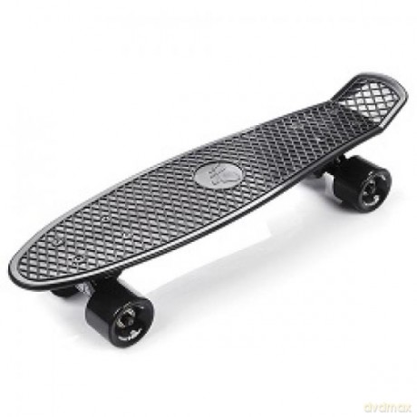 Deskorolka czarna z czarnymi kołami