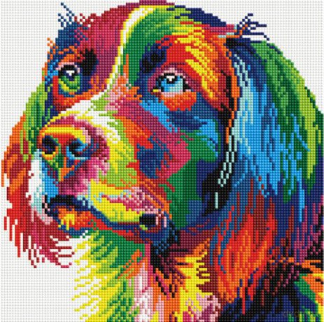 Diamentowa mozaika Kolorowy Piesek 30x30 cm PD3030010 IPICASSO