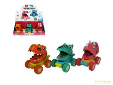 Dinozaur 11 cm naciśnij i jedź 3 wzory HY-716 mix [FIGURKA]