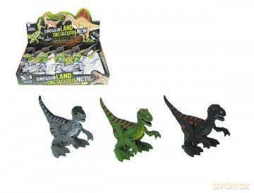 Dinozaur 14 cm. nakręcany ze światłem 3 kolory SL2688 mix [FIGURKA]