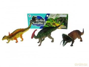Dinozaur 23 cm 3 szt w zestawie [FIGURKA]