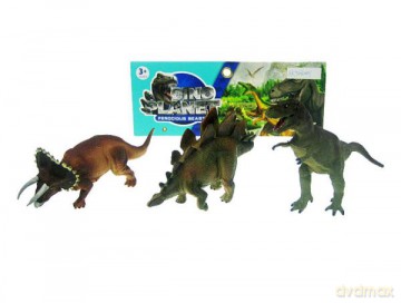 Dinozaur 23 cm 3szt. w zestawie. [FIGURKA]