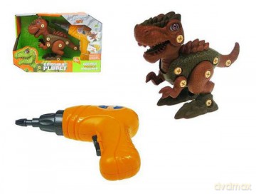 Dinozaur do skręcania 20 cm z wiertarką RS009-1 [FIGURKA]