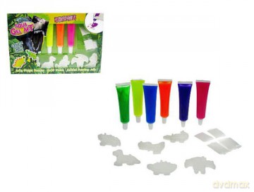 Dinozaury 3D z pisakami żelowymi