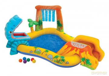 Dmuchany plac zabaw Dinozaur w pudełku 250x192x113 cm 57444