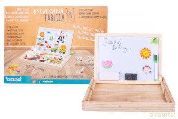 Drewniana układanka Farma z tablicą 1005306 [KLOCKI]