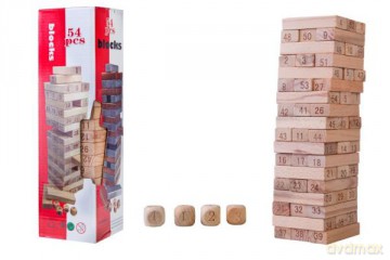 Drewniana wieża z cyferkami 5307 gra [GRA]