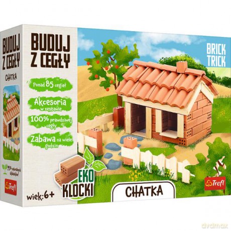 Eko Klocki Buduj z cegły Brick Trick Chatka 61541 [KLOCKI]