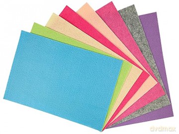Filc dekoracyjny pastel 8 sztuk