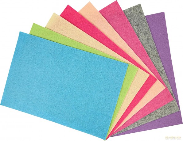 Filc dekoracyjny pastel 8 sztuk