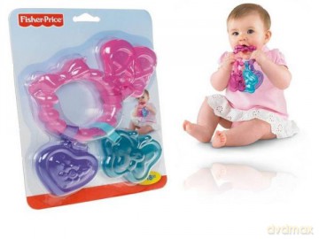 Fisher-Price Gryzak wodny różowa bransoletka V6964. [GRA]
