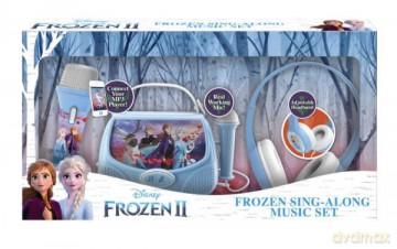 Frozen 2 Gift Box ze słuchawkami, Boombox karaoke, mikrofonem MP3 ze światłami FR-V303 eKids