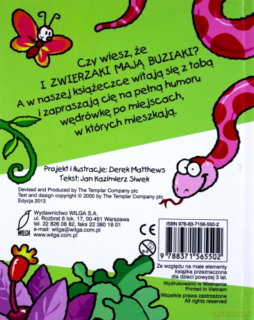 Zwierzaki W Dżungli Ruchome Zwierzaki (twarda) [KSIĄŻKA]