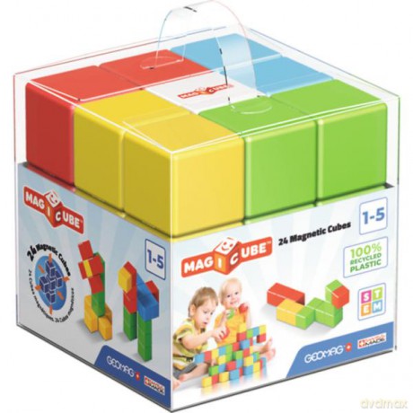 GEOMAG MagiCube Full color recycled crystal - klocki magnetyczne 24el. G056 [KLOCKI]