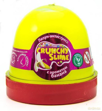 Glutek Slime Mr Boo Crunchy Slime Banan 120g 80089