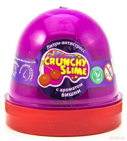 Glutek Slime Mr Boo Crunchy Slime Wiśnia 120g 80084